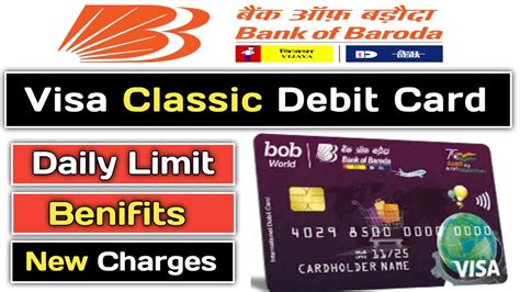 bob visa classic intl contactless debit card charges|bob debit card fees.